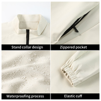 Vestes de randonnée d'extérieur printemps-automne coupe-vent imperméables avec logo personnalisé, tailles variées, pour hommes