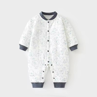 Mono de Algodón para Bebé, Personalizado de Fábrica, para Otoño e Invierno, de Manga Larga, Grueso, Cálido y Bonito