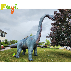 Décorations de fête en plein air dinosaure bleu gonflable géant mascotte dinosaure gonflable de marche - Product Image 1