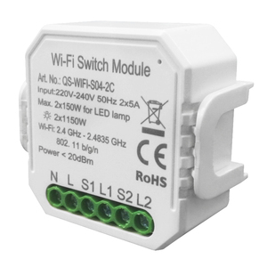 Fabrik Outlet <span class=keywords><strong>IoT</strong></span> Smart home fernbedienung <span class=keywords><strong>2</strong></span> gang WIFI Wand Schalter modul - Product Image 4