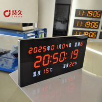 Reloj Digital Sincrónico para Campus Personalizado, Reloj de Pared NTP con Indicador de Temperatura y Alimentación POE chijiu