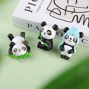 Imanes de nevera de PVC con diseño de panda de dibujos animados, forma irregular, adhesivo magnético, decoración del hogar, estilo de diseño moderno, A B C D E, paquete de una sola pieza - Product Image 4