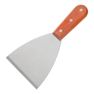 Spatule biseautée en acier inoxydable avec manche en bois, outil de cuisson, spatule pour barbecue, spatule pour gâteaux, spatule pour frire - Product Image 1