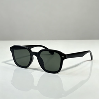 Lunettes de soleil carrées classiques en acétate UV400, monture épaisse rétro, lunettes de soleil pour hommes, protection solaire extérieure