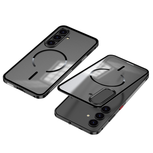 Étui antichoc transparent-mat avec pare-chocs métallique magnétique élastique à clipser, design sportif pour S26 Ultra/S26/S25/A35/A57 - Product Image 5