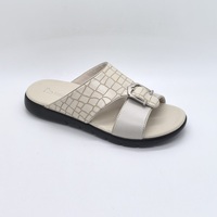Pantoufles confortables d'extérieur en cuir PU-Sandales arabes pour hommes