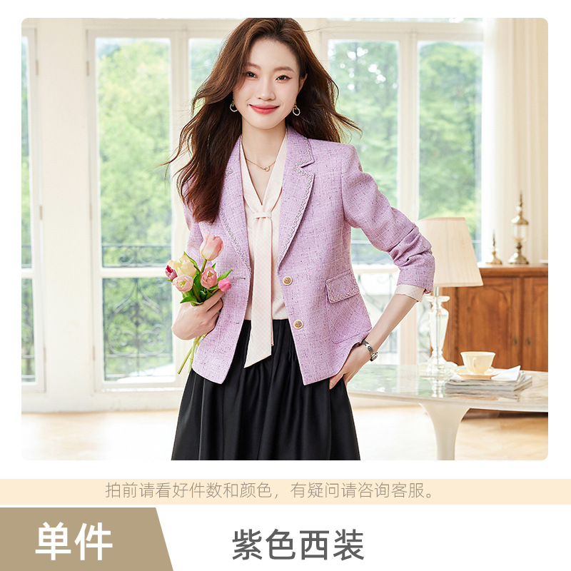 purple suit