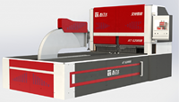 Cintreuse de panneaux CNC hydraulique entièrement automatique AT-S2000 avec capacités de traitement de l'aluminium et de l'acier au carbone
