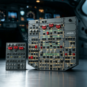 TFA TFA-FJ-YBP ชุดจำลองการบินสำหรับเครื่องบิน Airbus A320 แผงควบคุม MCDU/<span class=keywords><strong>CDU</strong></span> ทำจากอะลูมิเนียมและวัสดุ ABS รองรับ USB สำหรับ VR และ <span class=keywords><strong>X</strong></span> <span class=keywords><strong>Plane</strong></span> 12 - Product Image 6