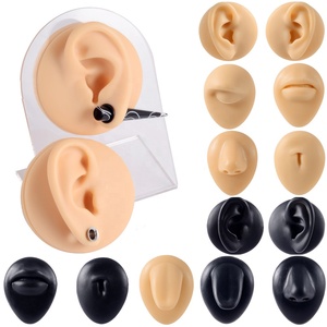 Silicone cơ thể piercing đồ trang sức mô hình với màn hình hiển thị đứng cho Tattoo thủng thực hành-tai mũi môi Navel lưỡi đồ trang sức hiển thị - Product Image 1