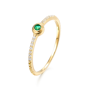 Délicate femmes bijoux de fiançailles halo poire solide 14 K or véritable - Product Image 1