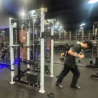 Petit oiseau GYM équipement de Fitness système de poulie à câbles multiples Squat Power Cage Rack entraîneur fonctionnel Smith avec pile de poids