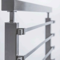 Poteaux de garde-corps HIMOWAY de 42 po de haut de gamme, style moderne, en acier inoxydable, pour balcon et escalier