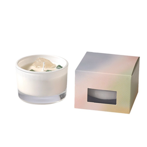 <span class=keywords><strong>Bougie</strong></span> de Manifestation et de Purification Énergétique en Verre <span class=keywords><strong>D</strong></span>époli Pastel pour Acheteurs de Boutiques Spirituelles, Vente en Gros - Product Image 3