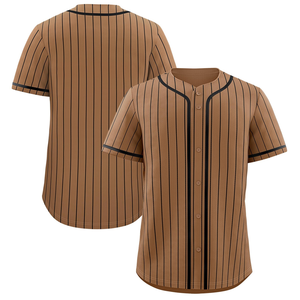 Jersey Baseball Kustom, Jersey Cetak Logo Kustom dengan Nama dan Nomor, Kaos Baseball Bergaris yang Dipersonalisasi untuk Pria, Wanita - Product Image 1