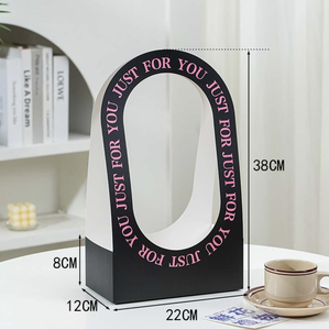 <span class=keywords><strong>Caja</strong></span> de cesta de flores con mango, bolsa de <span class=keywords><strong>arreglo</strong></span> de flores Simple, <span class=keywords><strong>caja</strong></span> de regalo de ramo de Material <span class=keywords><strong>Floral</strong></span> DIY - Product Image 6