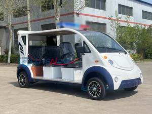 Voiture électrique de patrouille à 3 rangées personnalisable par le fabricant, couleur bleu et blanc assortie - Product Image 5