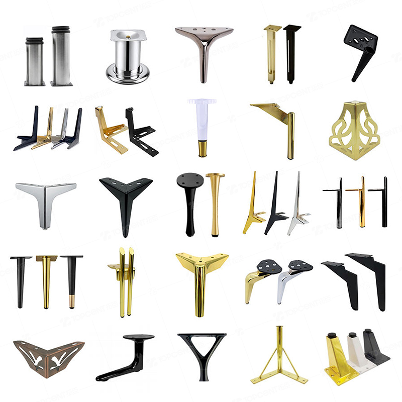 Мебельные ножки Topcent, железная коническая подставка для стула, Золотая Латунная кровать, боковые панели, Стальной Хромированный шкаф, металлические ножки для дивана