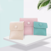 Sacs d'emballage pour bijoux en velours écologiques populaires, petits, pour colliers, bracelets, bagues, uniques et élégants