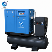 Compresseur d'air à piston industriel haute performance JIANYU 10 bars 7,5 kW, lubrifié, garantie 1 an, support OEM ODM