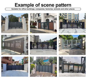 Premium Aluminum Alloy Electric Automatic Security <strong>Modern</strong> <strong>Design</strong> Eco-Friendly Durable Elegant Apartment Hotel Folding <strong>Gate</strong> - Product Image 4