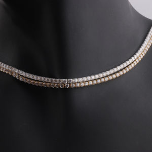 Elegante Catena Tennis in Oro 14K Placcato, 2mm, con Zirconi Trasparenti a 4 Griffe per Creazione di Gioielli Fai-da-Te, Collane e Bracciali da Donna - Product Image 6