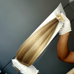 Extensions de cheveux Remy à bandes adhésives Jasminebeauty en gros, 50g, 22 pouces, invisibles, en cheveux humains Remy, pour les professionnels du secteur - Product Image 5