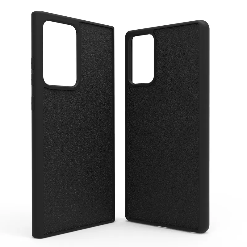 Hybrid PC TPU groove blank cover case for samsung note 20 inlay leather phone cover for note20 plus case