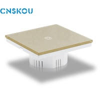 CNSKOU usine bon prix UK Standard 110v 220v panneau de verre écran tactile capteur sonnette applique murale interrupteur tactile