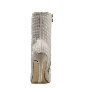 Botines de Mujer Tallas Grandes 35-42 con Tacón Alto y Pedrería, Botas de Moto Sexys con Cremallera y Punta para Mujer 2025 - Product Image 6