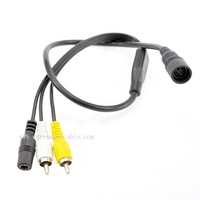 Câble audio vidéo étanche Mini Din 12V 3 broches 4 broches 5 broches 6 broches 7 broches 8 broches 9 broches 10 broches connecté à RCA pour min