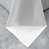 Ensemble de housse de couette en percale de polycoton 200TC, 4 pièces, taille Queen, literie d'hôtel toutes saisons