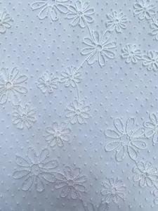 Directo de Fábrica, Nueva Tela de Malla Transpirable con Diseño de <span class=keywords><strong>Girasoles</strong></span> y Puntos, con Encaje Bordado y Recubrimiento de PA, para Textiles del Hogar y Bodas - Product Image 4