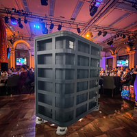2026 Produits tendance Cabine de DJ Armoire à écran LED, Fabrication de tôle Disco personnalisée 3d Cabine de DJ à écran LED