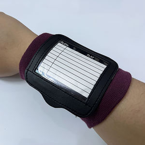 Großhandel Custom Logo PVC American Football Spiel Armbänder Atmungsaktiv Verstellbar Elastic <span class=keywords><strong>Sport</strong></span> Tactical Manual Armband - Product Image 6