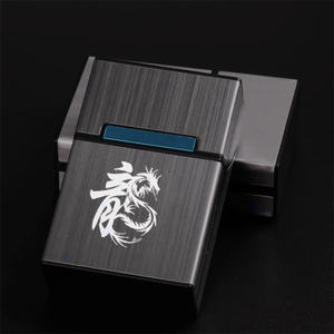 Étui à cigarettes en alliage d'aluminium pour hommes, étui rétro en métal, vente en gros personnalisé - Product Image 5