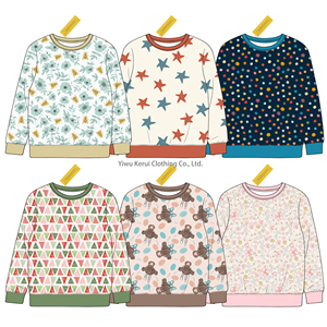 Maglietta a Maniche Lunghe Kerui Autumn Princess per Bambine, Felpa con Collo Tondo in <span class=keywords><strong>Cotone</strong></span> con Motivo Floreale Carino - Product Image 3