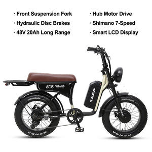 TXED-Vélo électrique à 7 vitesses, 20 pouces, 48V, 500W, à double moteur, batterie au lithium, 20Ah - Product Image 2