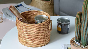 Pots de fleurs <span class=keywords><strong>en</strong></span> rotin et <span class=keywords><strong>bambou</strong></span> écologiques au design unique et moderne pour la décoration intérieure et extérieure de la maison et du jardin - Product Image 5