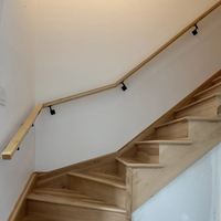 Supports d'escalier robustes en alliage de zinc LD-Metal, base carrée, finition laiton noir et nickel satiné, pour escaliers en bois