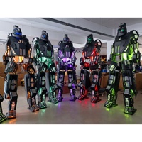 Costume de robot géant noir pour adulte, costume de mascotte robotique géante, costume de cosplay de mecha marchant, vente en gros