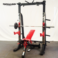 Rack de musculation professionnel robuste, demi-rack, barre de traction multi-positions, banc de musculation, équipement de gym pour l'haltérophilie