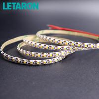 Bande LED ultra-étroite LETARON 5 mm, 12 V 24 V, LED simple découpable, 168 LED/m, CRI 90+, IP20, pour éclairage de meuble