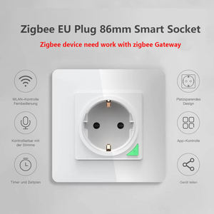 ZB-EU86 Tuya Zigbee สวิตช์ไฟติดผนังอัจฉริยะ ปลั๊กไฟแบบถอดได้ ควบคุมผ่านแอพไร้สาย สวิตช์ปลั๊กไฟแบบ EU รองรับ Alexa และ Google Home - Product Image 2