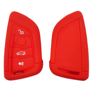 Thân thiện với môi trường làm bằng tay cao cấp BMW chìa khóa xe trường hợp lưỡi phong cách in 4-Key Silicone Key bìa cho X1 X3 X5 X7 530li từ xa - Product Image 4