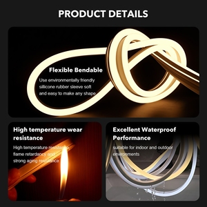 ไฟนีออนซิลิโคนแบบโค้งงอได้ KCX สำหรับป้ายโฆษณา ตัดได้ ไฟ LED กันน้ำ SMD2835 - Product Image 4
