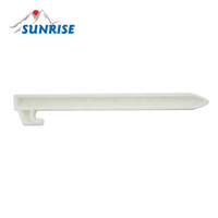 56713 # chevilles de tente en plastique blanc écologique multi-tailles piquets de tente de camping biodégradables pour les activités de plein air