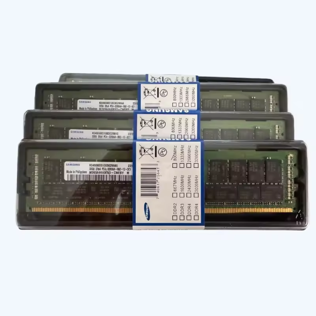 M393A4K40EB3-CWE Samm Sung 32GB DDR4-3200 RDIMM PC4-25600R Dual Rank X4 Module ECC REG Server Memory
