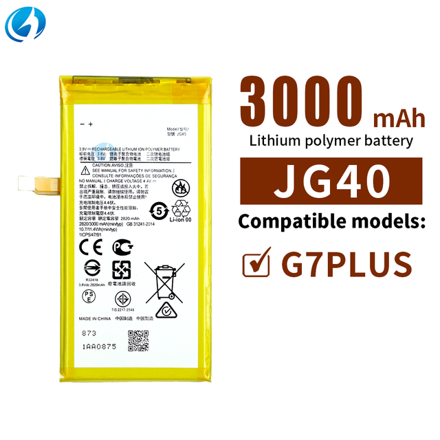Factory Wholesale OEM Li-ion Replacement Mobile Phone Battery for Motorola G7 Plus XT1965
