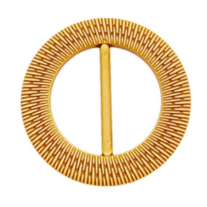 正式木质外观环保ABS圆形箱包皮带扣 - Product Image 1